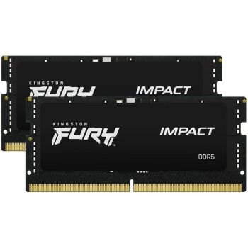 Купить оперативную память Пам'ять для ноутбука KINGSTON DDR5 32GB KIT (16GBx2) 6000 FURY Impact XMP (KF560S38IBK2-32) | Фото 1