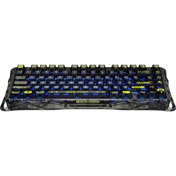 Купить клавиатуру Клавіатура GravaStar Mercury K1 Lite BSUN Grey BT/WL/USB, Transparent Black (GSK1LITE_XTAL_BLK) | Фото 1