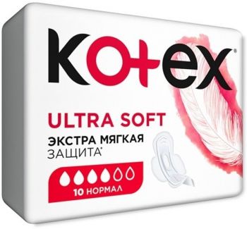 Kotex Ultra Soft Normal 10 (N) (5029053542669) Kotex Ultra Soft Normal 10 (N) (5029053542669) | Фото 1