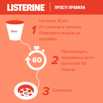 Ополіскувач для ротової порожнини дитячий LISTERINE Smart Rinse Ягідна свіжість 500 мл (3574661787190) | Фото 12