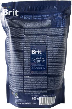 Brit Premium by Nature Cat Sterilized Lamb з ягням 1,5 кг (8595602553167) | Фото 4