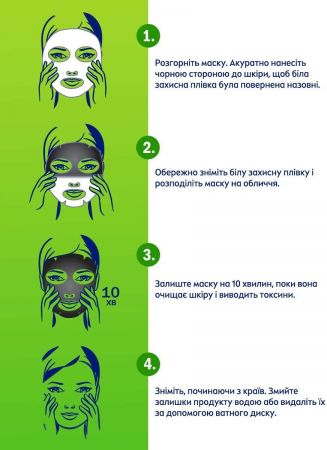 Чорна тканинна маска NIVEA детокс Супер-очищення з чорним вугіллям 28г (9005800374130) | Фото 5