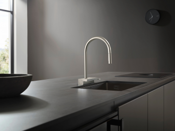 Змішувач Hansgrohe Aquno Select M81 для кухонної мийки, 220мм, поворот, висувний, сталь (73837800) Змішувач Hansgrohe Aquno Select M81 для кухонної мийки, 220мм, поворот, висувний, сталь (73837800) | Фото 3