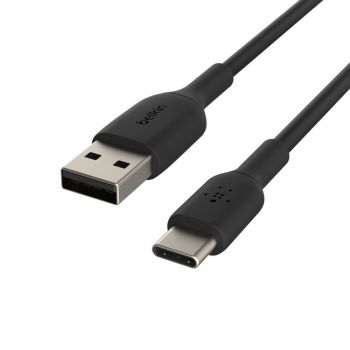 BELKIN USB-A - USB-С, PVC, 1m, black (CAB001BT1MBK) | Фото 2