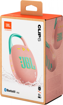 Портативна акустика JBL Clip 5 Pink (JBLCLIP5PINK) Портативна акустика JBL Clip 5 Pink (JBLCLIP5PINK) | Фото 7