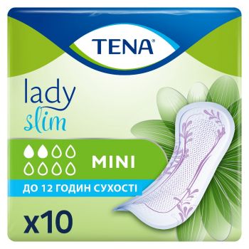 Урологічні прокладки TENA Lady Slim Mini 10 шт (7322540853254) | Фото 1