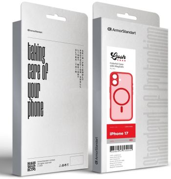 Чохол ArmorStandart Lush MagCase для APPLE iPhone 17 Red (ARM87486) | Фото 3