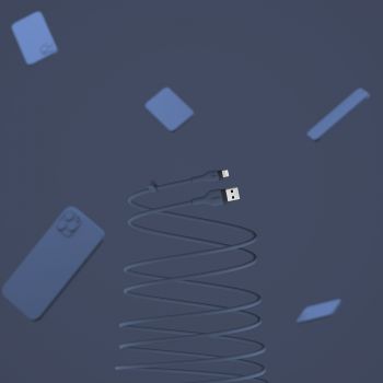 Belkin USB-A - Lightning, SILICONE, 1m, blue (CAA008BT1MBL) | Фото 3