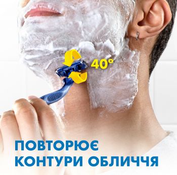 GILLETTE BLUE 3 Comfort Slalom одноразові бритви 6+2 шт (8006540808764) | Фото 4