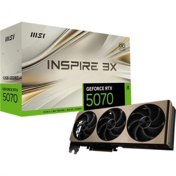 Відеокарта MSI GeForce RTX 5070 12GB GDDR7 INSPIRE 3X OC (912-V532-006) | Фото 1
