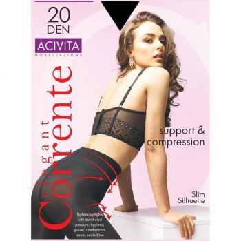 Колготи жіночі Corrente Acivita 20 Den 4 р чорні (2160202964963) | Фото 1