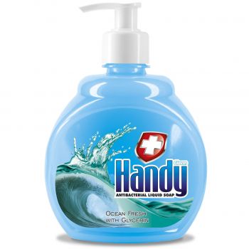 Купить мыло Handy антибактеріальне Ocean Fresh with Glycerin 500мл (5900308771747) | Фото 1