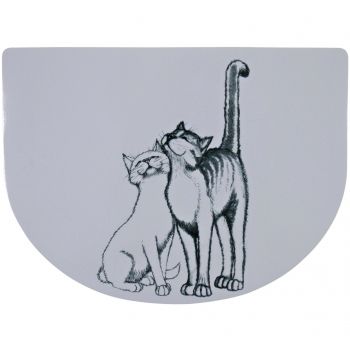 Килимок під миски Trixie для собак та кішок Pussy Cat 40x30 см (4011905245409) | Фото 1