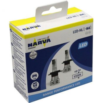 Лампа Narva світлодіодна 12V/24V 24W H4 Led New Range Performance 6500K (2шт) (NV_18032_RPNVA_X2) | Фото 1