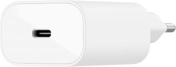 Зарядний пристрій BELKIN 25 Вт USB-С PD PPS, M PVC C-C CABLE White (WCA004VF1MWH-B6) | Фото 2