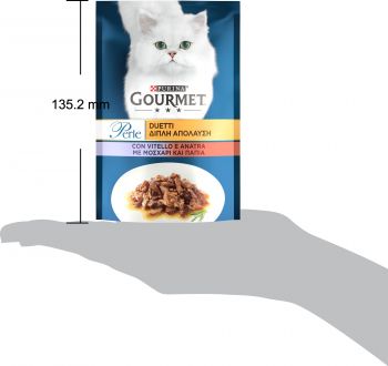 Gourmet Perle шматочки в підливі з телятиною та качкою 85 гр. (7613033580024) | Фото 4