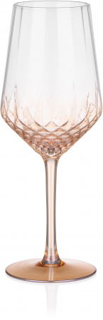 Набір келихів для вина Ardesto Black Mars Favola 460мл, 2шт, скло, прозоро-золотистий (AR2646G) | Фото 2