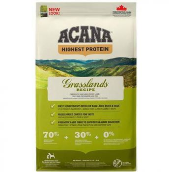 Сухий корм для собак усіх порід Acana Grasslands Dog з м`ясом птиці, рибою та овочами 11.4 кг | Фото 1