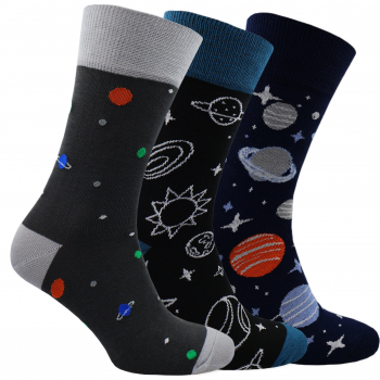 Набір шкарпеток чоловічих Premier Socks 44-45 3 пари чорні/сині (4820203350025) | Фото 1