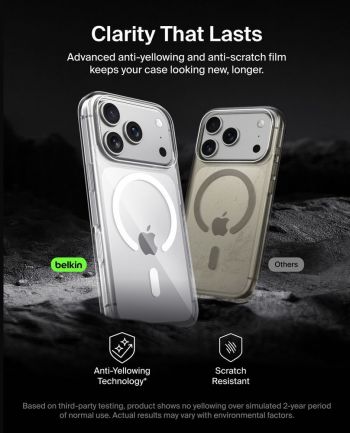 Чохол BELKIN для APPLE iPhone 17 Pro Magnetic Protective Clear (MSA031HQCL) | Фото 8