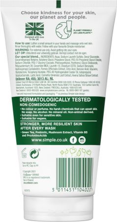 Гель для вмивання Simple Regeneration Age Resisting Facial Wash 150 мл (5011451104020) | Фото 3