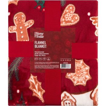 Плед ARDESTO Christmas Flannel 160х200см імбирні будиночки (ART0121PB) Плед ARDESTO Christmas Flannel 160х200см імбирні будиночки (ART0121PB) | Фото 1