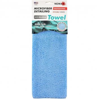 Ганчірка Nowax Професійна з мікрофібри For Detaling Double-Sided 40x40см. Блакитна (NX68442) | Фото 1