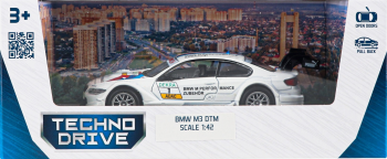 Автомодель TechnoDrive BMW M3 DTM, білий (250256) Автомодель TechnoDrive BMW M3 DTM, білий (250256) | Фото 13