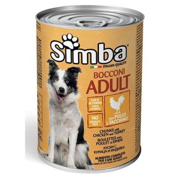 Вологий корм для собак Simba Dog Wet курка з індичкою 415 г (8009470009027) | Фото 1