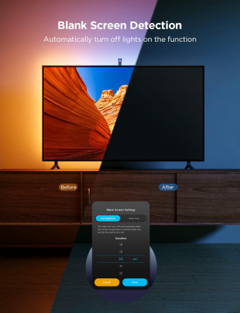 Набір адаптивного підсвічування Govee H6099 Backlight 3 Lite 55-65` RGB Чорний (H60993D1) Набір адаптивного підсвічування Govee H6099 Backlight 3 Lite 55-65` RGB Чорний (H60993D1) | Фото 8