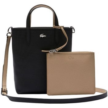 Сумка двостороння Lacoste Anna Reversible NF2991AA-A91 чорна/бежева (NF2991AAA91T00) Сумка двостороння Lacoste Anna Reversible NF2991AA-A91 чорна/бежева (NF2991AAA91T00) | Фото 1