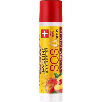 Бальзам для губ Eveline SOS Peach Sorbet живильно-відновлювальний 4.5 мл (5903416061298) Бальзам для губ Eveline SOS Peach Sorbet живильно-відновлювальний 4.5 мл (5903416061298) | Фото 1