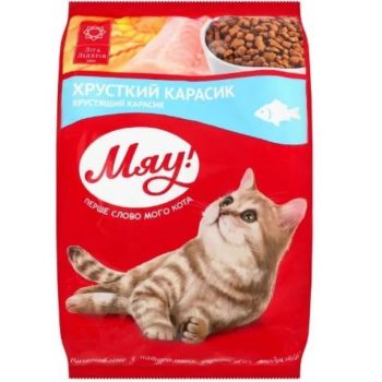 Сухий корм Мяу для дорослих котів з карасем 11кг (B1241201) | Фото 1