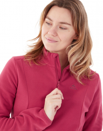 Кофта флісова жіноча для гірського туризму Quechua MH100 8817715 XL червона (4927571_Quechua) Кофта флісова жіноча для гірського туризму Quechua MH100 8817715 XL червона (4927571_Quechua) | Фото 4