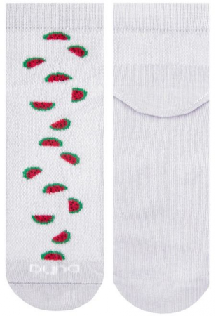 Шкарпетки дитячі Duna 23-26 1 пара білі з принтом Кавуни (4823094648875) | Фото 9