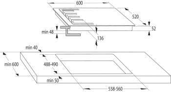 Варильна поверхня газова GORENJE GT642AB Варильна поверхня газова GORENJE GT642AB | Фото 3