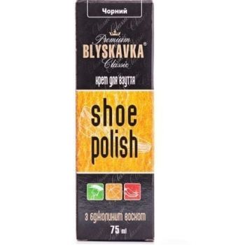 Купить средство по уходу за обувью Крем для взуття BLYSKAVKA Classic чорний, 75 мл (4820055140331) | Фото 1
