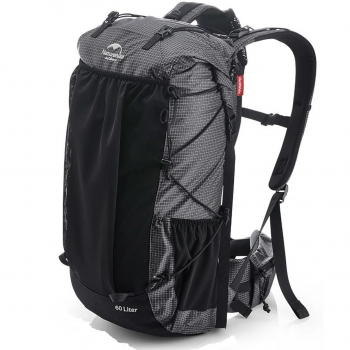Купить туристический рюкзак Рюкзак туристичний Naturehike Rock NH19BP095, 60+5 л, графіт у клітку | Фото 1