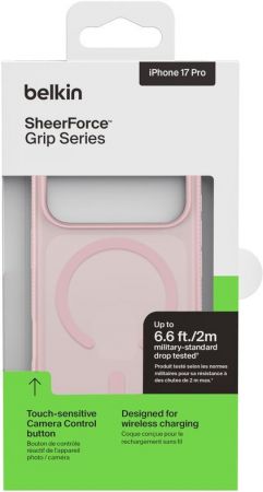 Чохол BELKIN для APPLE iPhone 17 Pro Magnetic Protective Grip Pink (MSA035HQPK) | Фото 3