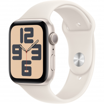 Смартгодинник APPLE Watch SE GPS 44mm Starlight Aluminium Case with Starlight Sport Band - S/M (2024) | Фото 1