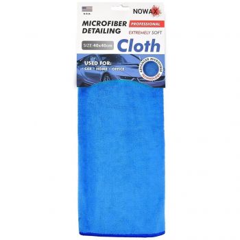 Ганчірка Nowax Професійна з мікрофібри For Detaling Ultra-Soft 40x40см. Синя (NX68440) | Фото 1