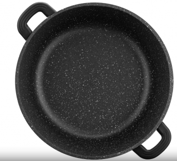 Каструля ARDESTO Gemini Anzio, скляна кришка, 24 см, чорний мармур, алюміній (AR2424GE) | Фото 5