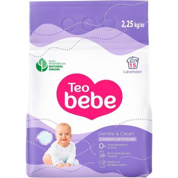 Пральний порошок Teo Bebe Gentle&Clean Lavender 2,25 кг (3800024022784) | Фото 1