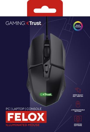 Ігрова мишаTRUST GXT 109 FELOX RGB Black (25036_TRUST) Купить мышь Ігрова мишаTRUST GXT 109 FELOX RGB Black (25036_TRUST) | Фото 8