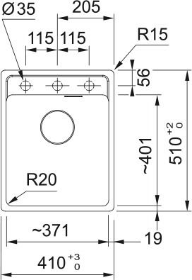 Кухонна мийка FRANKE Maris MRG 610-72 TL сірий камінь (114.0668.862) | Фото 3