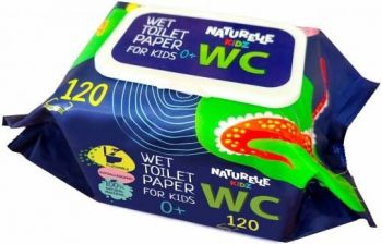 Туалетний папір вологий Naturelle Kidz 120 шт (4820207591455) | Фото 2