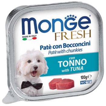 Вологий корм для собак Monge Dog Fresh з тунцем, 100 г (8009470013017) Вологий корм для собак Monge Dog Fresh з тунцем, 100 г (8009470013017) | Фото 1