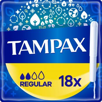 Тампони TAMPAX Compak Regular з аплікатором 18 шт (8006540858509) | Фото 1