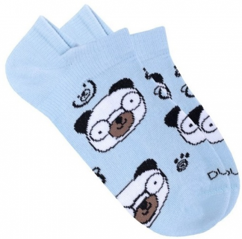 Шкарпетки дитячі Duna 27-30 1 пара світло-блакитні з принтом Ведмедики (4823094656276) | Фото 4