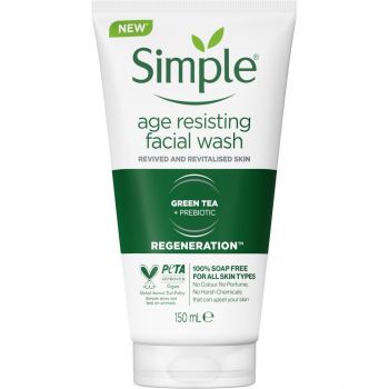 Гель для вмивання Simple Regeneration Age Resisting Facial Wash 150 мл (5011451104020) | Фото 1